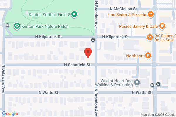 Map showing location of Kenton Firehouse