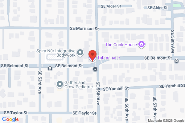 Map showing location of Taborspace